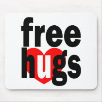 free hugs heart mousepads