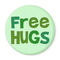 Free Hugs Fridge Magnet