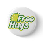 Free Hugs Novelty Button