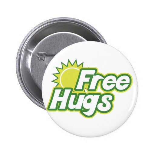 Free Hugs Novelty Button