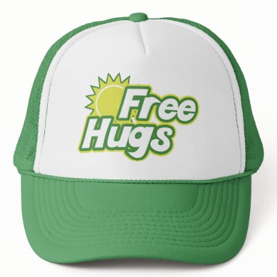 Free Hugs Novelty Trucker Hats by EllesBaby