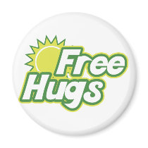 Free Hugs Novelty Refrigerator Magnet