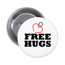Free Hugs Pinback Button