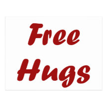 Free Hugs Postcard
