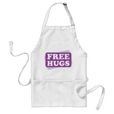 Free Hugs - Purple Apron by visualnewbie