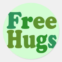 Free Hugs Stickers