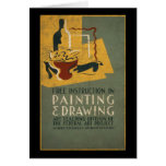 Free Instruction In Painting & Drawing Cards