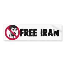 Free Iran - Ahmadinejad Bumper Sticker