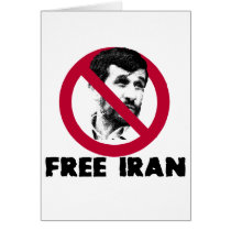 Free Iran - Ahmadinejad Card