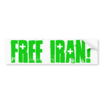 FREE IRAN! BUMPER STICKERS