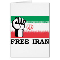 Free Iran Greeting Card