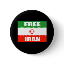 FREE IRAN Flag Button