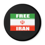 FREE IRAN Flag Fridge Magnet