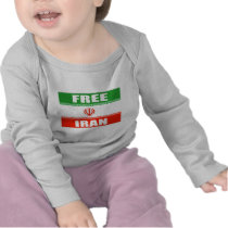 FREE IRAN Flag Tee Shirt