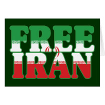 Free Iran Greeting Card