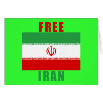 Free Iran Products Greeting Cards