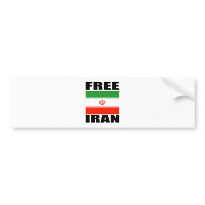 Free Iran T-shirt Bumper Sticker by FreeIran