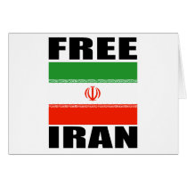 Free Iran T-shirt Card