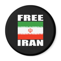 Free Iran T-shirt white Magnet