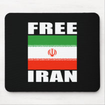 Free Iran T-shirt white Mouse Mat