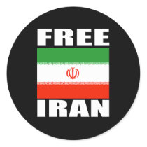 Free Iran T-shirt white Sticker