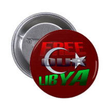 Free Libya Gift for Libyan friends and family Pinback Buttons