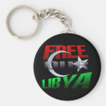 Free Libya Gift for Libyan friends and family Keychain