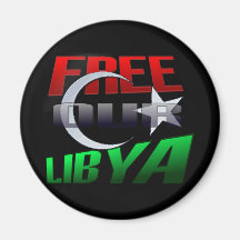 Free Libya Gift for Libyan friends and family Fridge Magnets