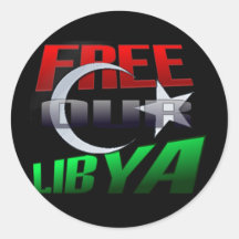 Free Libya Gift for Libyan friends and family Sticker