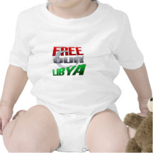 Free Libya Gift for Libyan friends and family Baby Bodysuit