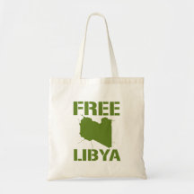 FREE LIBYA (green) Canvas Bags