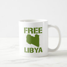 FREE LIBYA (green) Coffee Mugs