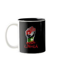 Free Libya Resistance Raised fist - Libya Freedom Coffee Mug