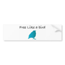 Free like a bird bumper sticker