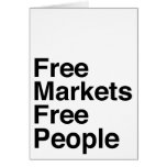 Free Markets Free People Greeting Cards