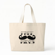 Free Moustache Rides Tote Bag