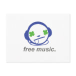 free music, free jammie post card