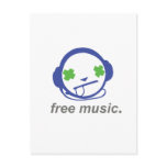 free music, free jammie post cards