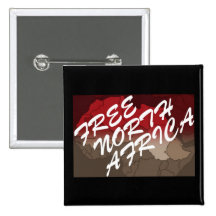 FREE NORTH AFRICA PINBACK BUTTON