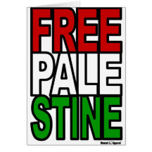 Free Palestine Block Greeting Cards