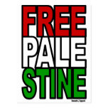 Free Palestine Block Postcards