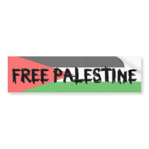 FREE PALESTINE Bumpersticker Bumper Stickers