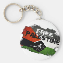 Free Palestine Grunge Flag Key Chain