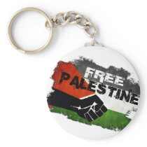 Free Palestine Grunge Flag Key Chain