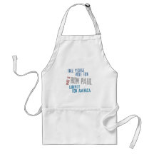 Free people vote for Ron Paul Aprons
