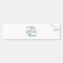 Free people vote for Ron Paul Bumper Stickers