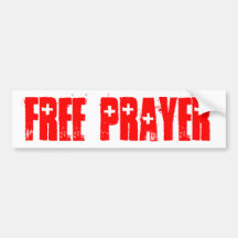 FREE PRAYER- AID bumper sticker
