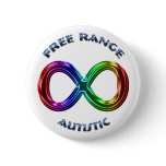 Free Range Autistic buttons