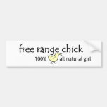 Free Range Chick Bumper Stickers