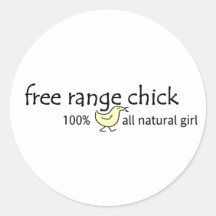 Free Range Chick Stickers
